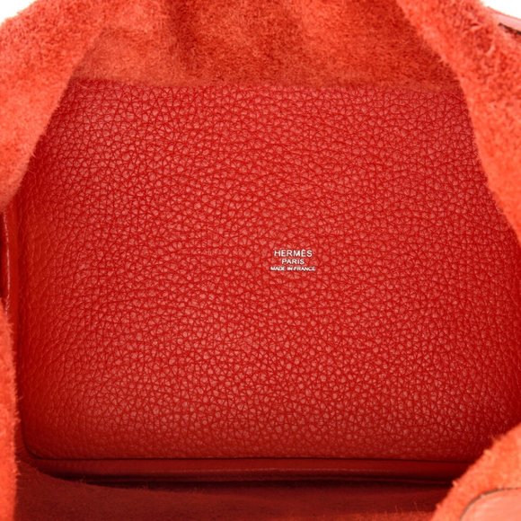 HERMES PICOTIN LOCK MM CLEMENCE PALLADIUM HW RETAIL $3,325 + tax-100% AUTHENTIC - Picture 13 of 16